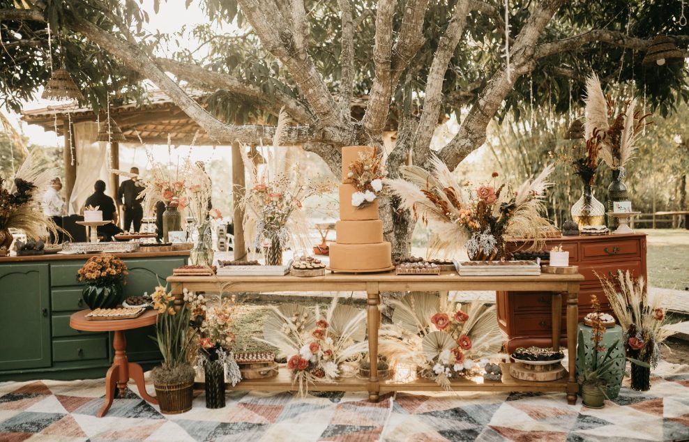 Beige boho Hochzeitstrend