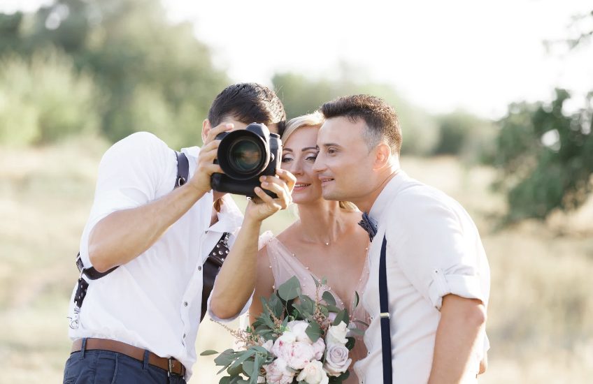 Hochzeitsfotos, Shooting
